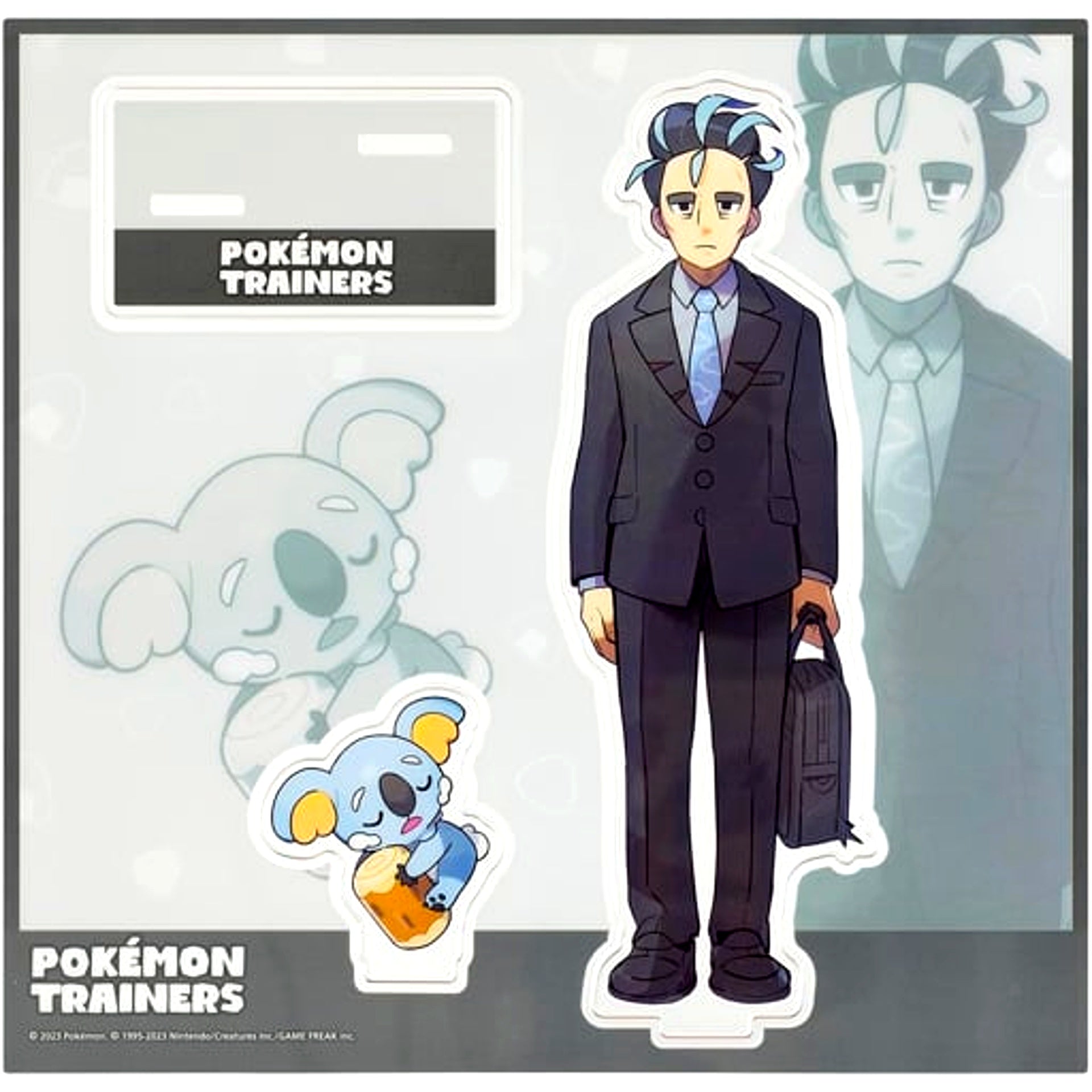 Larry & Komala Acrylic Stand POKEMON TRAINERS Pokemon Scarlet and Violet Pokemon Center Limited [USED]