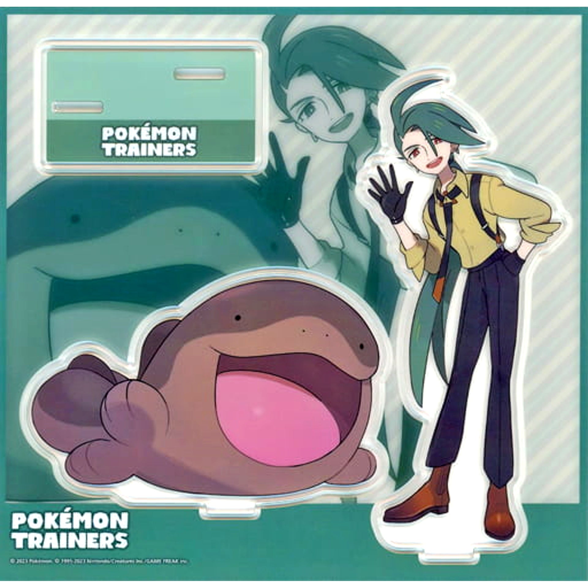 Rika and Clodsire Pokemon Scarlet and Violet Acrylic Stand POKEMON TRAINERS Pokemon Center Limited [USED]