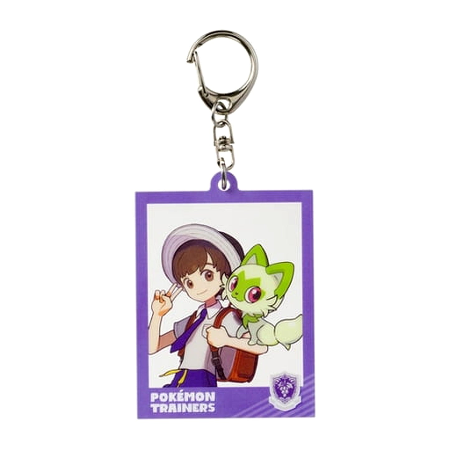 Pokemon Scarlet Violet Florian Sprigatito Photo Frame Style Acrylic Keychain Pokemon Trainers Pokemon Center Limited Keychains [USED]