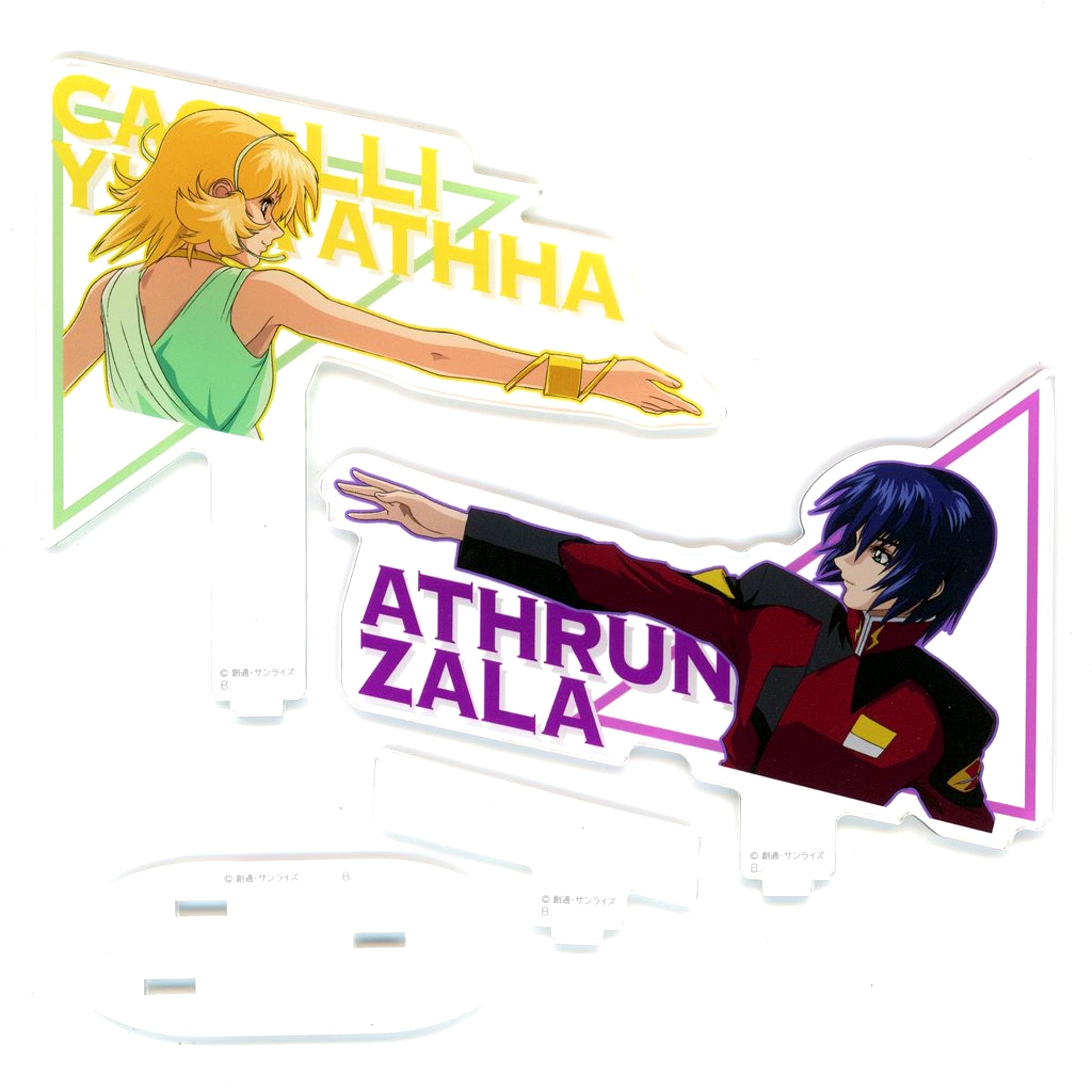 Athrun & Cagalli Mobile Suit Gundam SEED & SEED DESTINY Special Edition HD Remaster Theater Screening Opening Scene Acrylic Stand Theater Goods [USED]