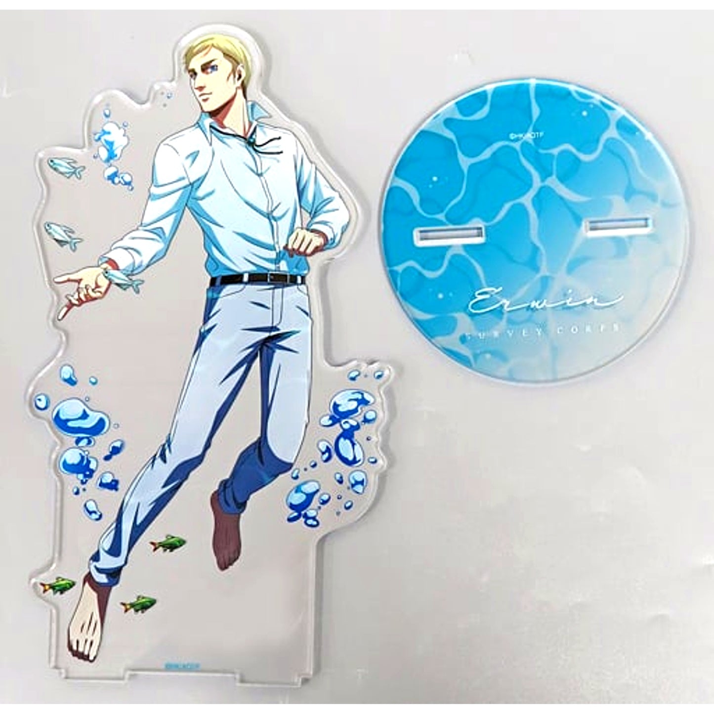 Erwin Smith Attack on Titan Kawasui Kawasaki Aquarium Floating in Water Ver. Extra Large Acrylic Stand [USED]