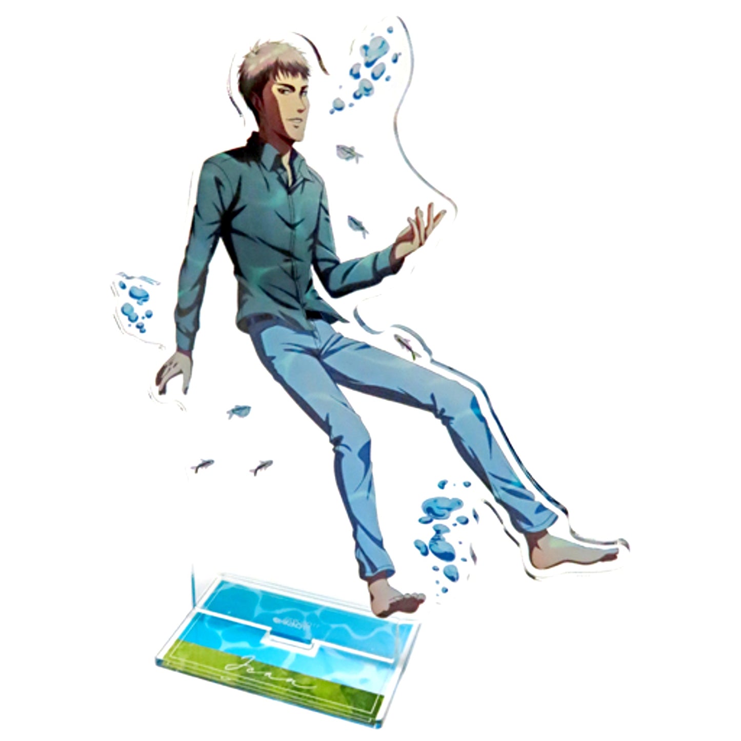 Jean Kirstein Attack on Titan Kawasui Kawasaki Aquarium Floating in Water Ver. BIG Acrylic Stand [USED]