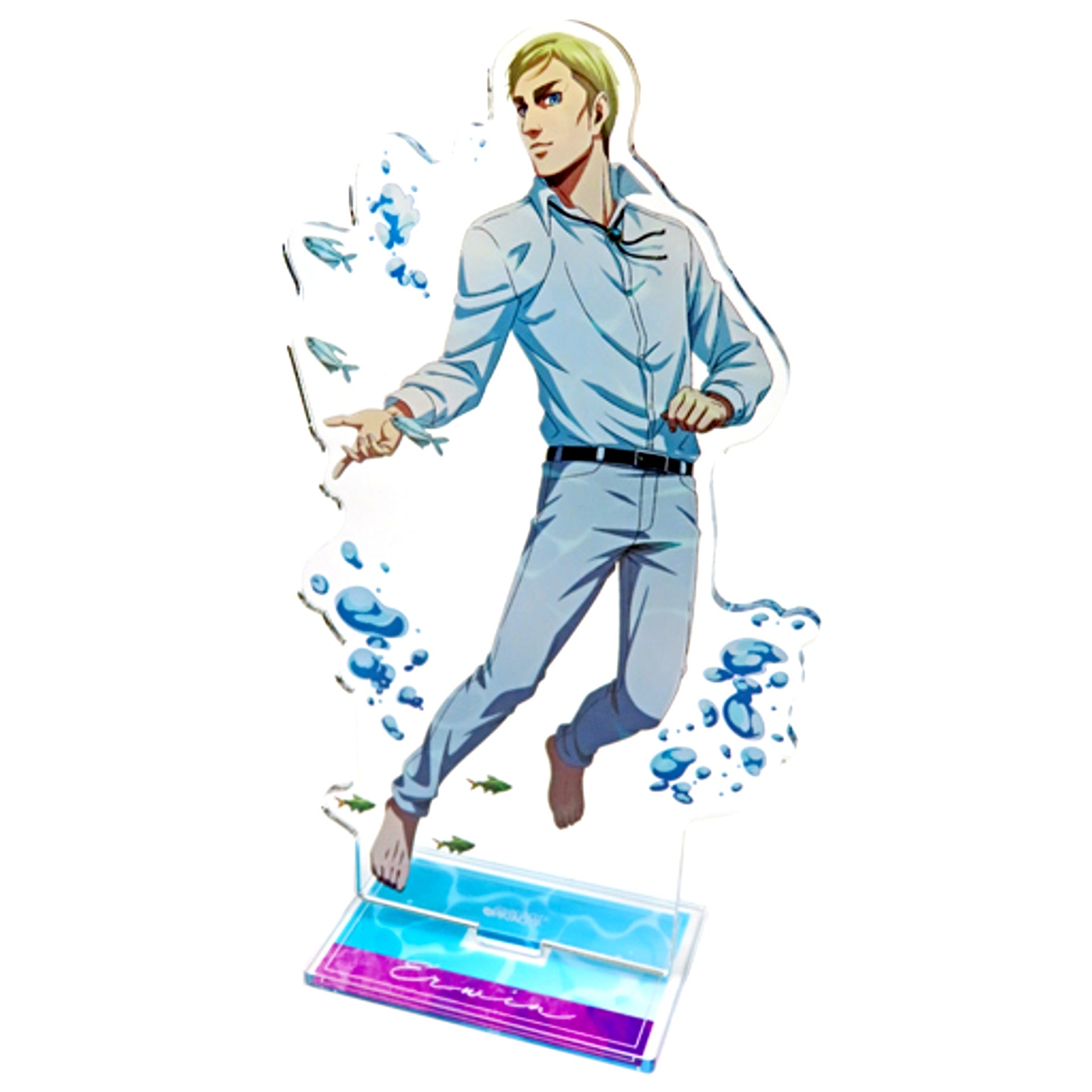 Erwin Smith Attack on Titan Kawasui Kawasaki Aquarium Floating in Water Ver. BIG Acrylic Stand [USED]