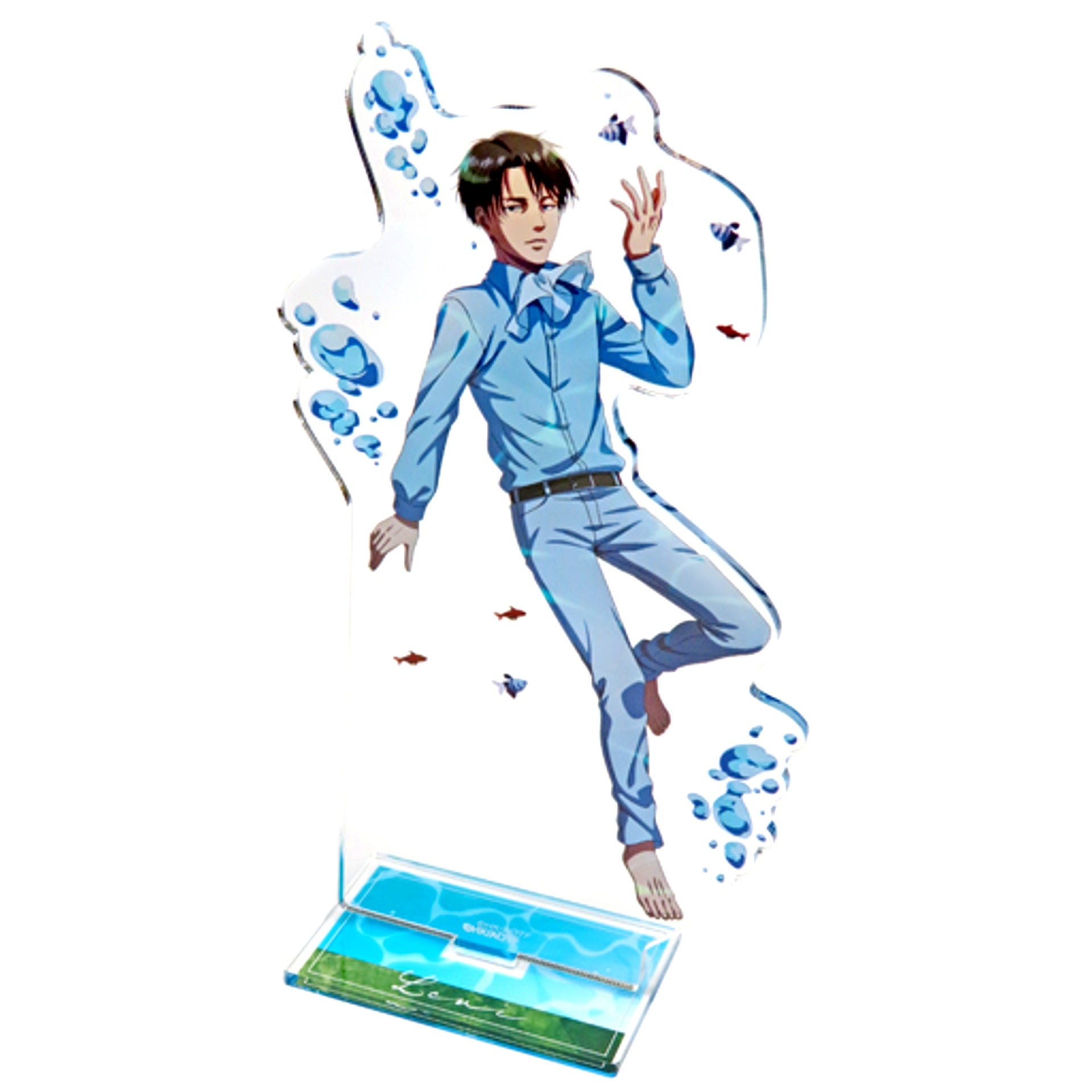 Levi Ackerman Attack on Titan Kawasui Kawasaki Aquarium Floating in Water Ver. BIG Acrylic Stand [USED]