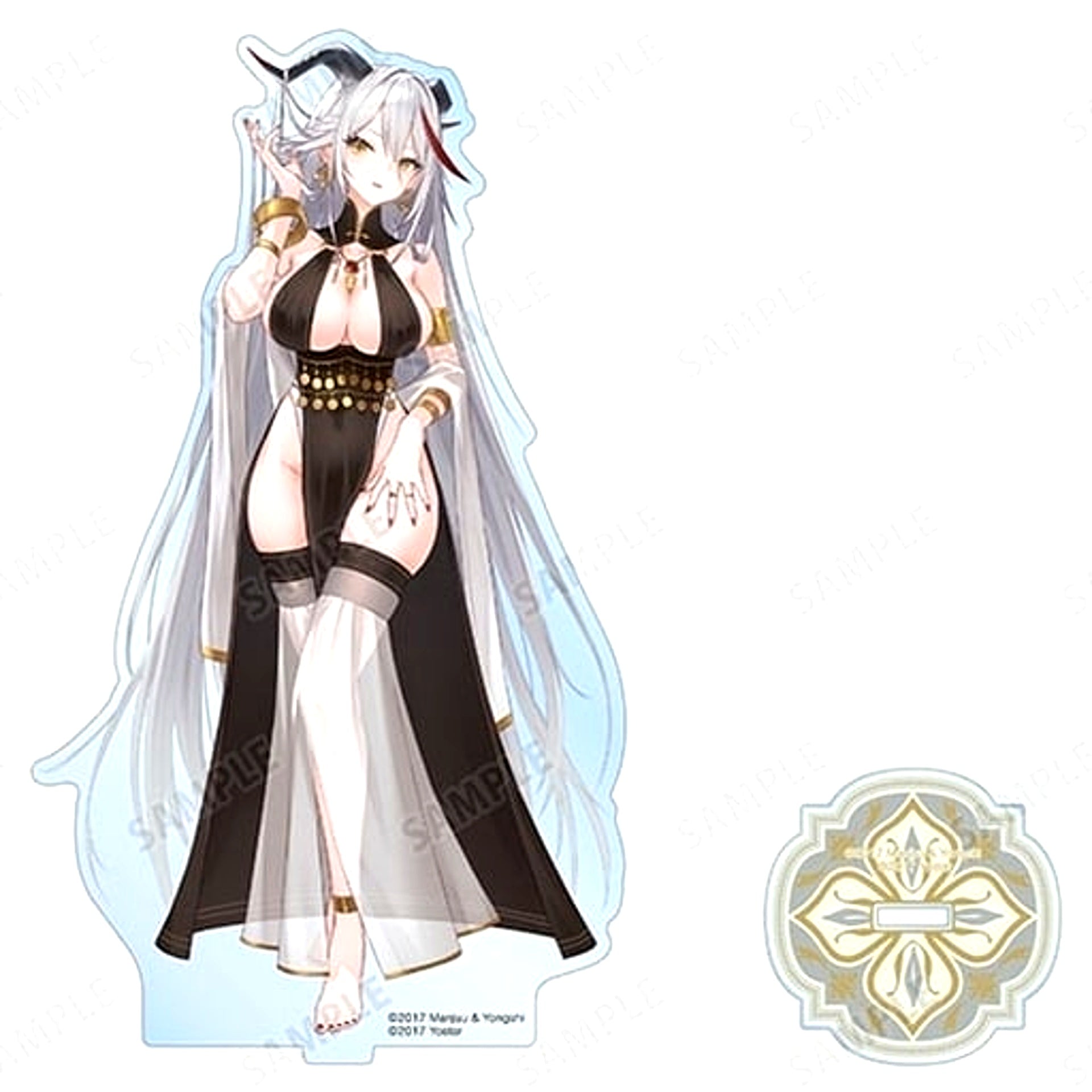 Aegir Dancer Ver. Illustration BIG Acrylic Stand Azur Lane POP UP SHOP in TOWER RECORDS [USED]