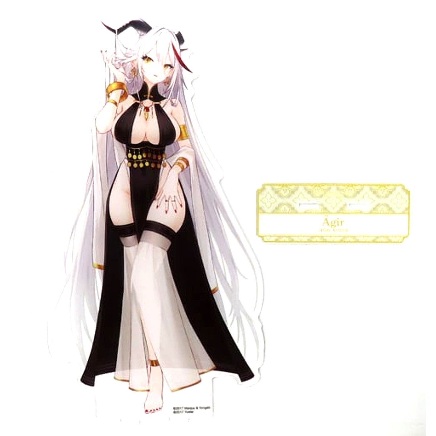 Aegir Dancer Ver. Illustration 1/7 Scale Extra Large Acrylic Stand Azur Lane POP UP SHOP in TOWER RECORDS [USED]