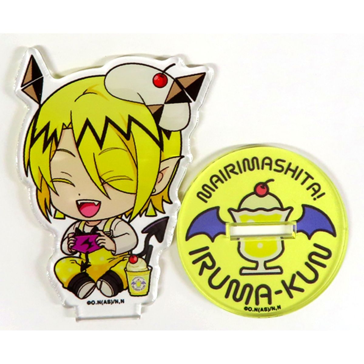 Shax Lied Chibi Character Acrylic Stand Welcome to Demon School! Iruma-kun x Charadori!! [USED]