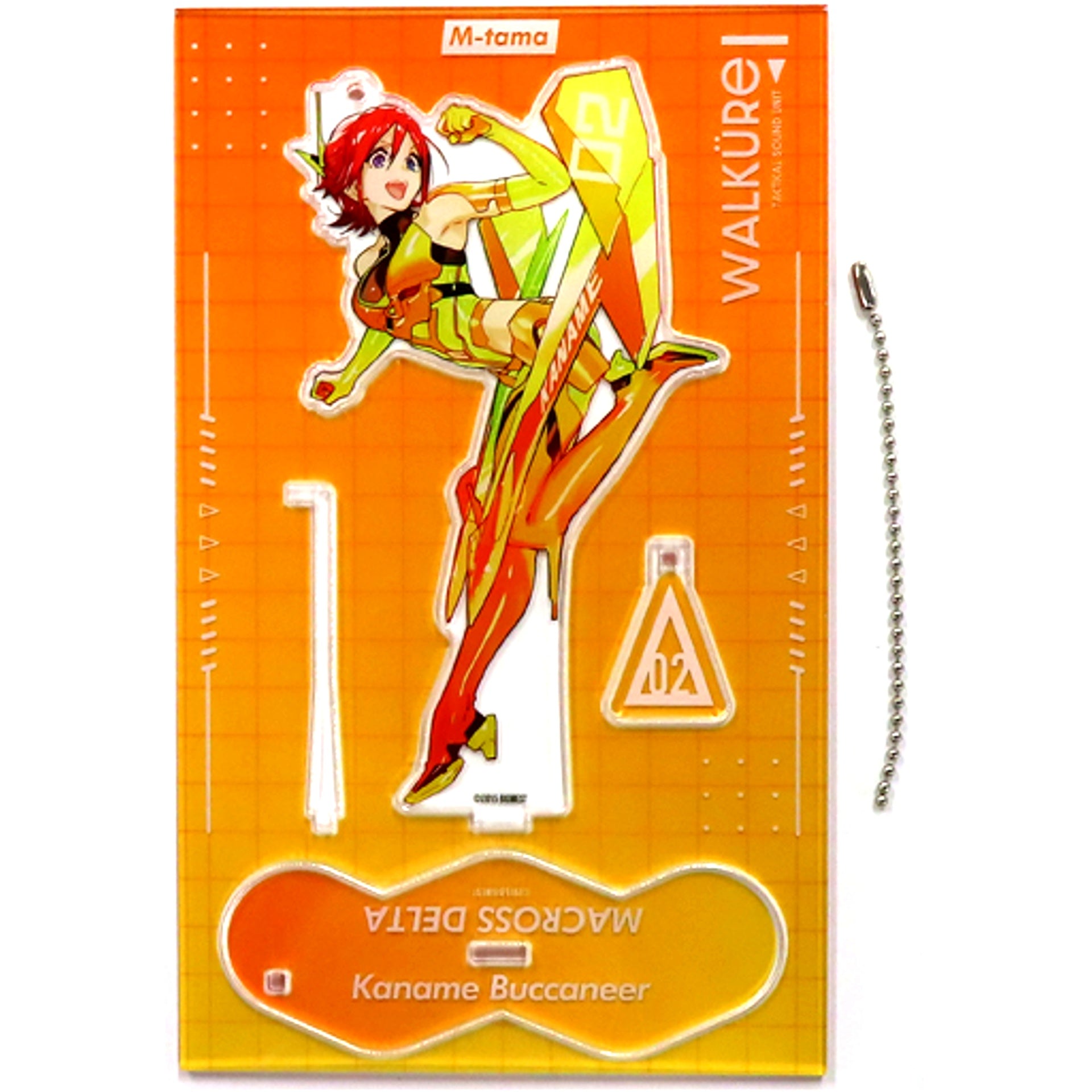 Kaname Buccaneer Chisato Mita Illustration Macross Delta Acrylic Stand Keychain M-Tamashii Original Goods 2020 [USED]