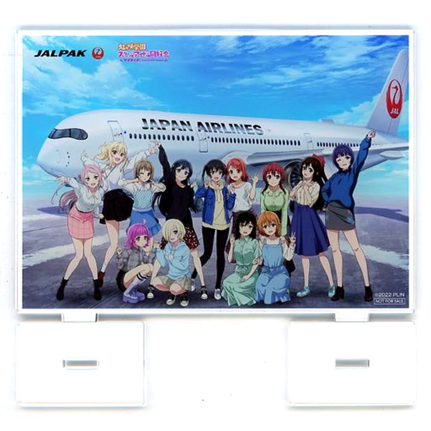 Group Love Live! Nijigasaki High School Idol Club Acrylic Stand Bonus for JAL Dynamic Package Tour [USED]