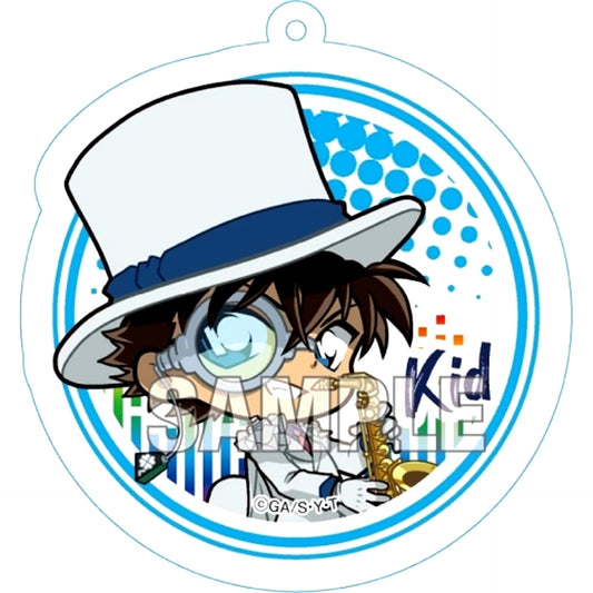 Kaito Kid Detective Conan Trading Acrylic Keychain Music Deformed [USED]