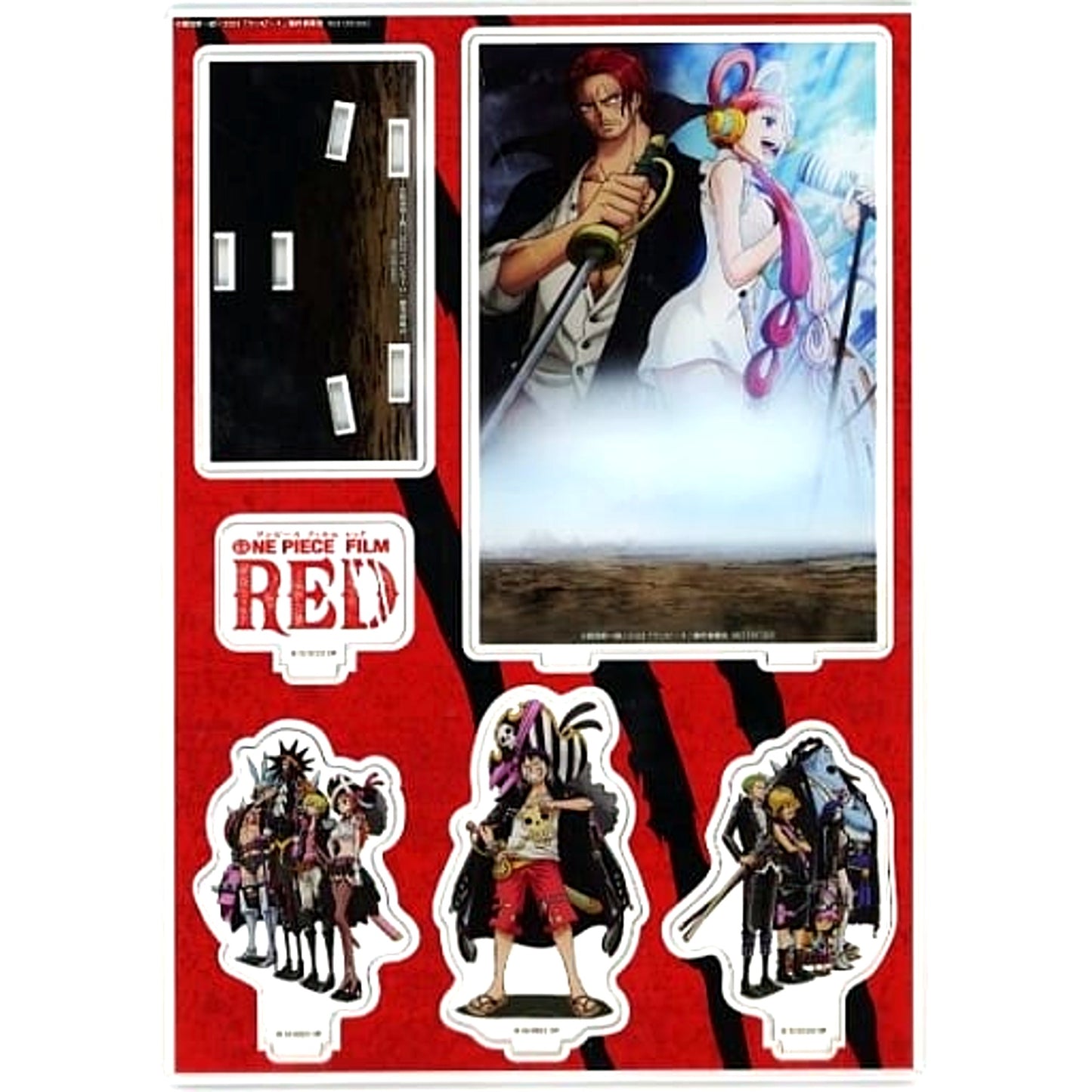 ONE PIECE FILM RED Single Item Group Acrylic Diorama Limited Edition with Acrylic Diorama Bic Camera Sofmap Common Included Bonus [USED]