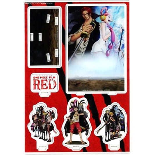 ONE PIECE FILM RED Single Item Group Acrylic Diorama Limited Edition with Acrylic Diorama Bic Camera Sofmap Common Included Bonus [USED]