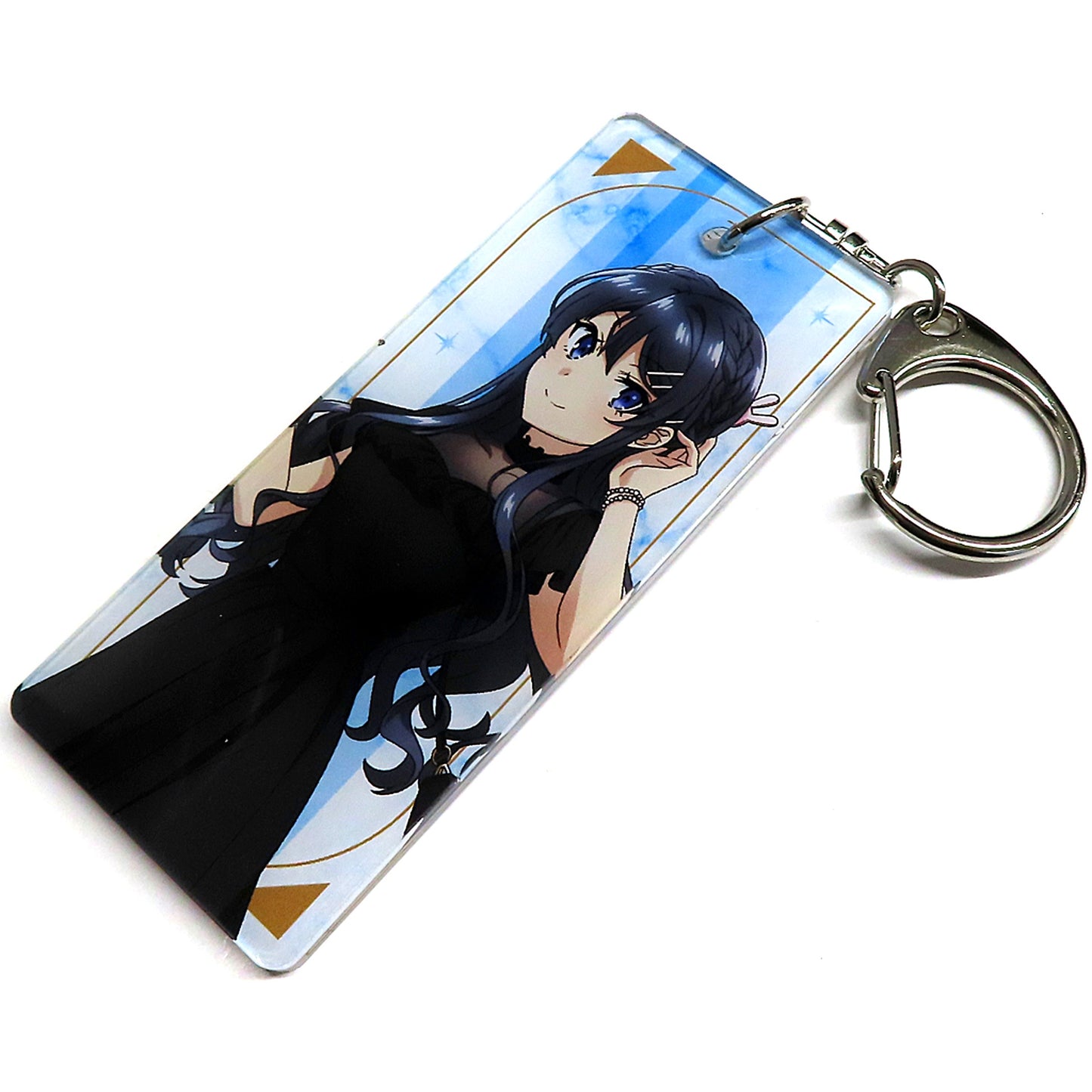 Mai Sakurajima Chic Dress ver Rascal Does Not Dream of Bunny Girl Senpai Double-sided Keychain 5th Anniversary Shop [USED]