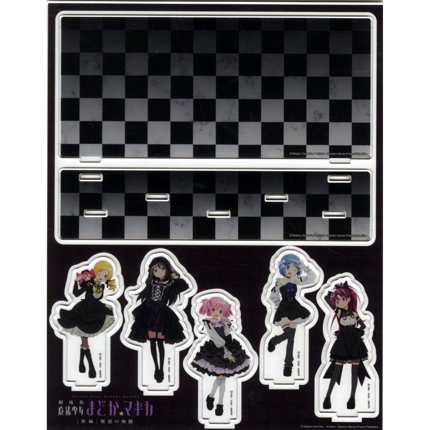 Group Puella Magi Madoka Magica The Movie Rebellion x Don Quijote Gothic Dress Ver. Illustration Acrylic Diorama [USED]