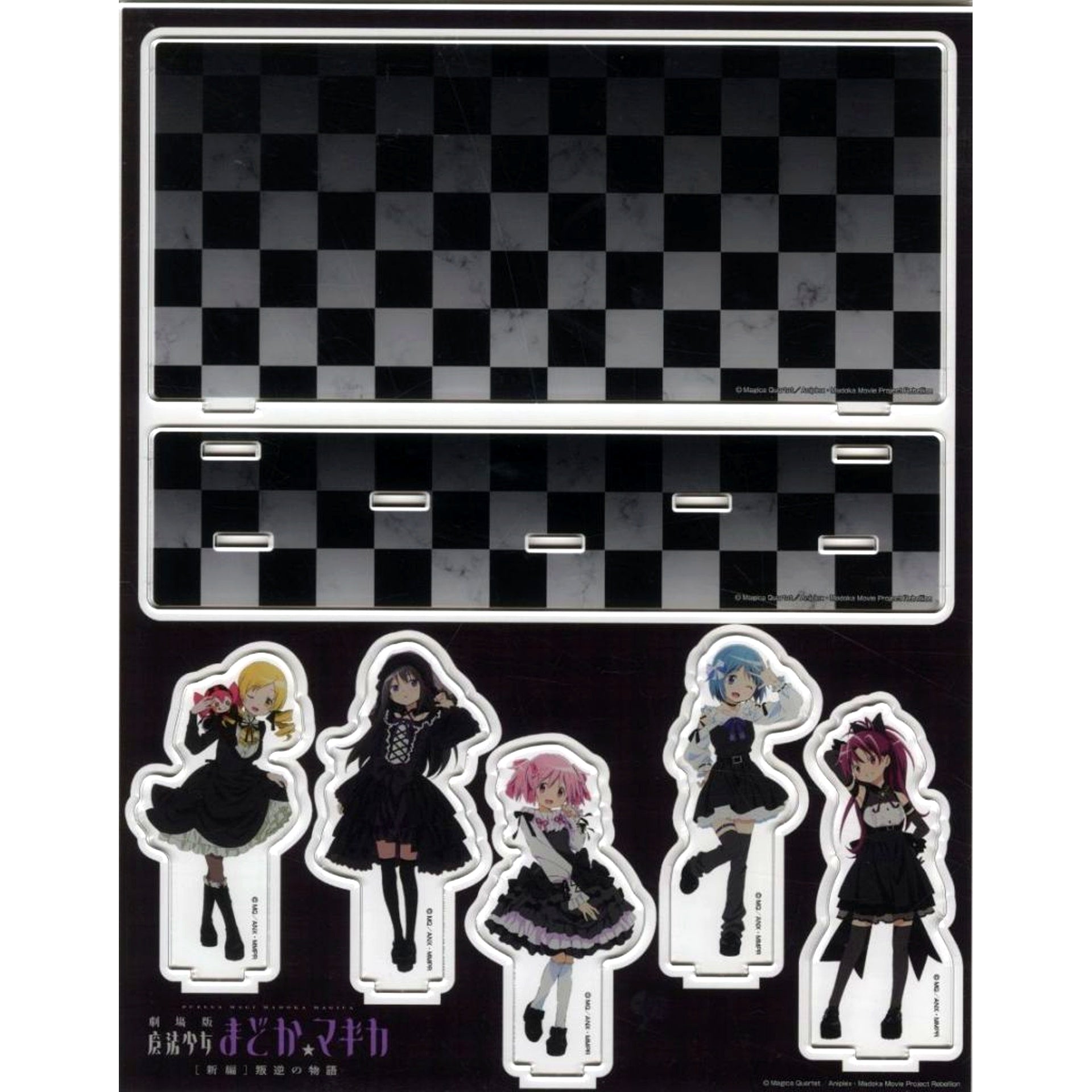 Group Puella Magi Madoka Magica The Movie Rebellion x Don Quijote Gothic Dress Ver. Illustration Acrylic Diorama [USED]