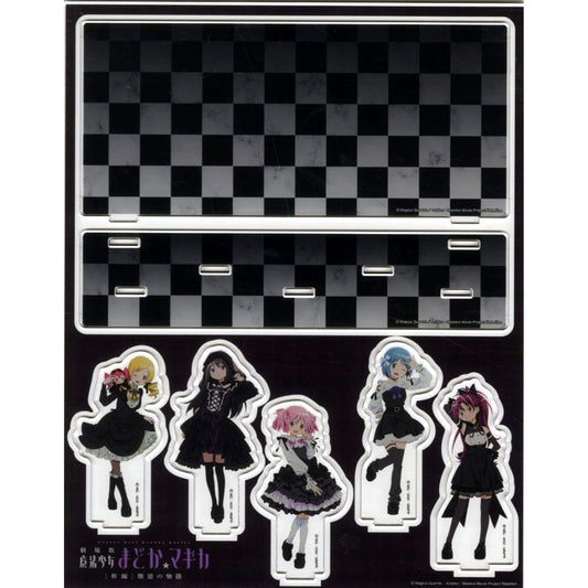 Group Puella Magi Madoka Magica The Movie Rebellion x Don Quijote Gothic Dress Ver. Illustration Acrylic Diorama [USED]