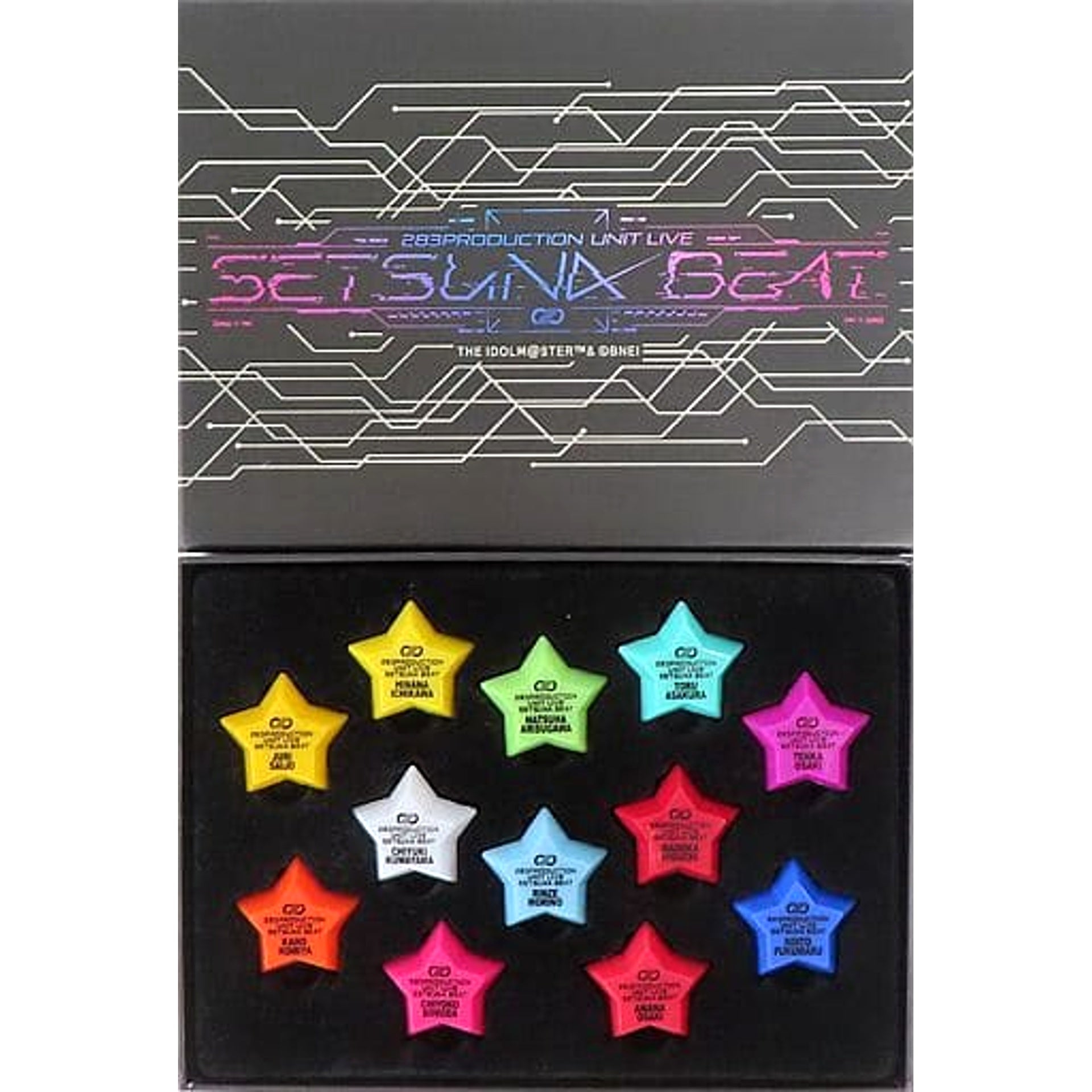 THE IDOLM@STER Shiny Colors Logo Official Ring Light Complete Set 283PRO UNIT LIVE SETSUNA BEAT Exclusive [USED]