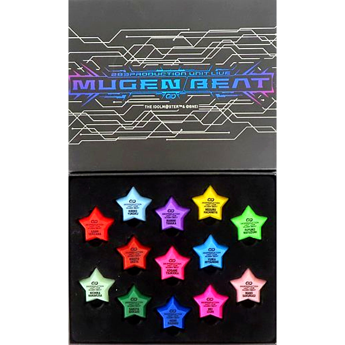 Logo The Idolmaster Shiny Colors 283Production Unit Live Mugen Beat Official Ring Light Complete Set [USED]