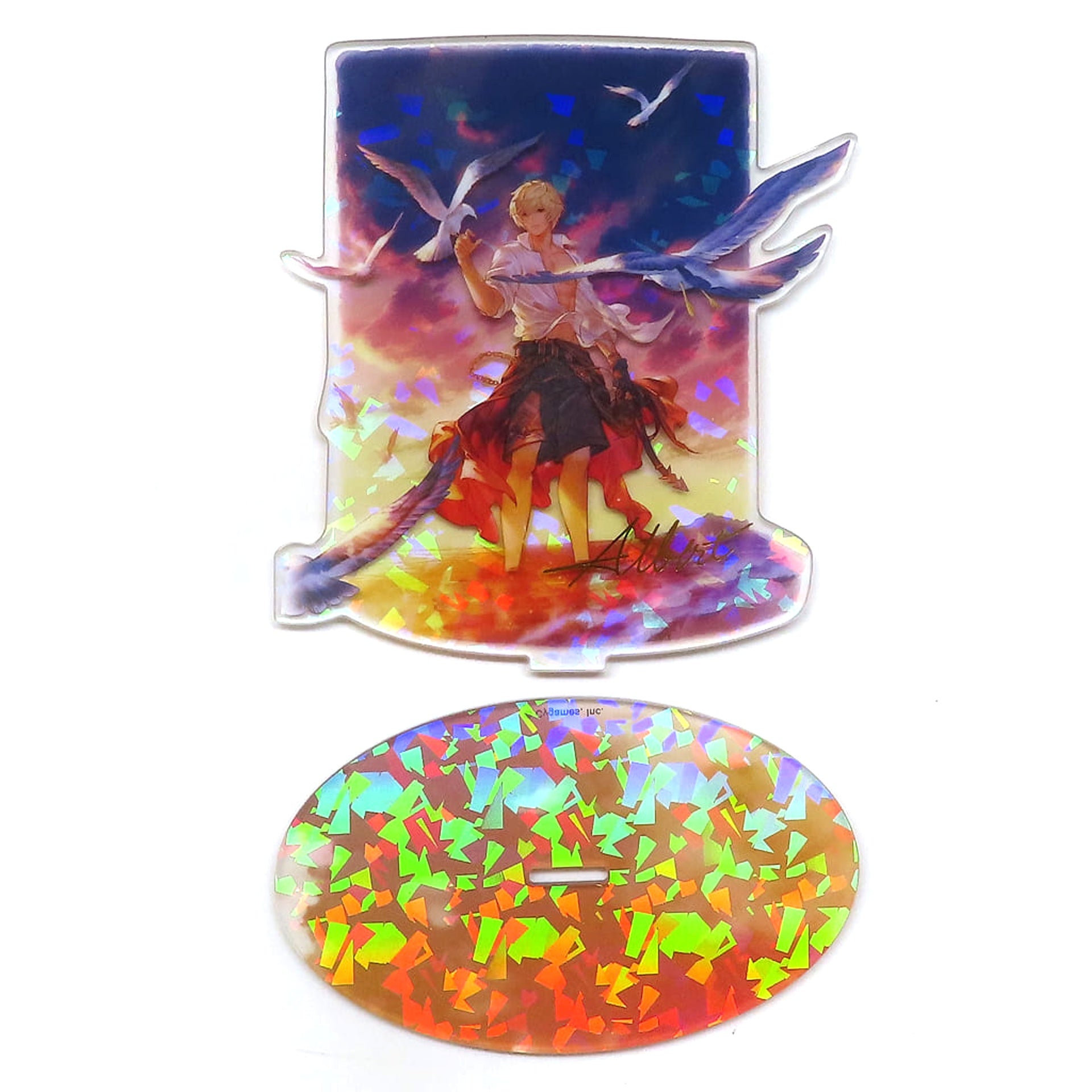 Granblue Fantasy Albert Swimsuit Ver. Holographic Acrylic Stand Granblue Fantasy Extra Fest 2023 Exclusive Acrylic Stands [USED]