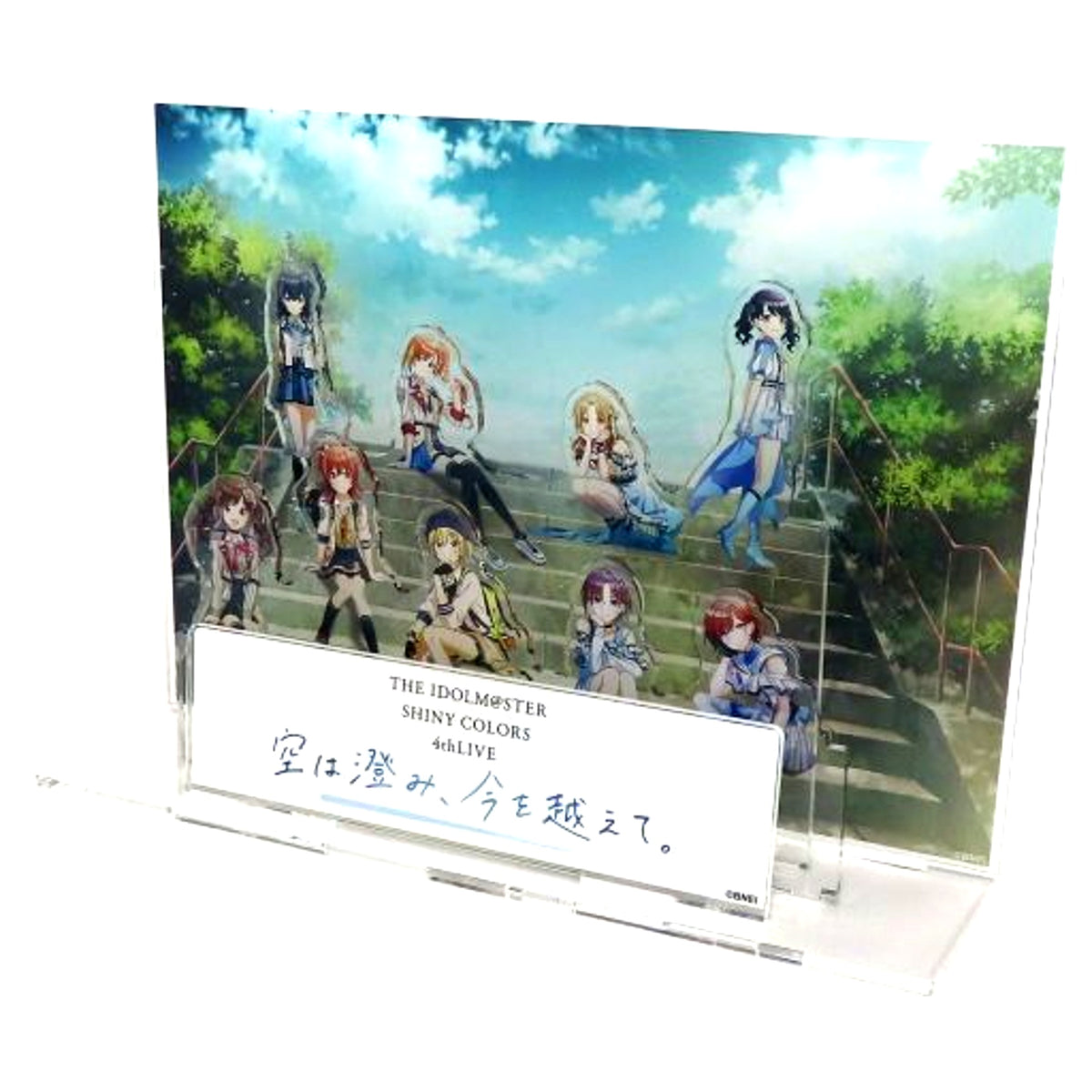 Group B Official Acrylic Diorama Stand The Idolmaster Shiny Colors 4thLIVE Sora wa Sumi, Ima o Koete. [USED]