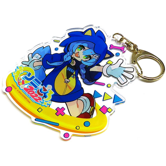 Inugami Korone Mini Char Ver. Hololive Acrylic Keychain Inugami Korone x Sonic the Hedgehog Sonikoro 2022 Piki Piki Onsoku Collabo Cafe [USED]