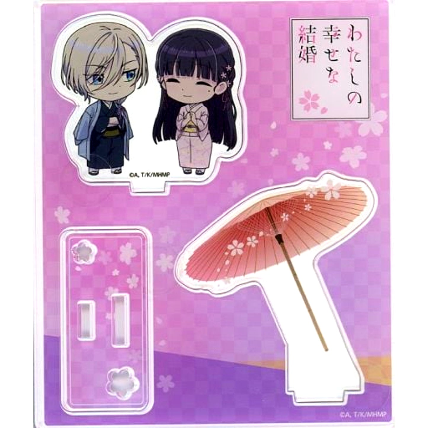 Miyo Saimori & Kiyoka Kudo Sharing an Umbrella My Happy Marriage Lawson Limited Acrylic Stand [USED]