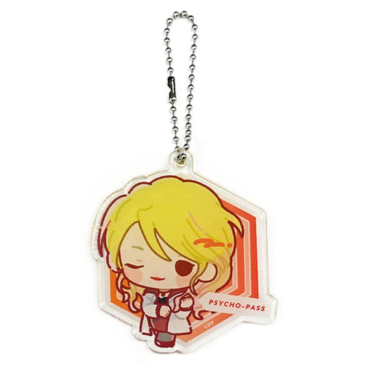 Shion Karanomori Psycho-Pass Magnet Gacha 10th Anniversary Mini Character Acrylic Keychain Prize C [USED]