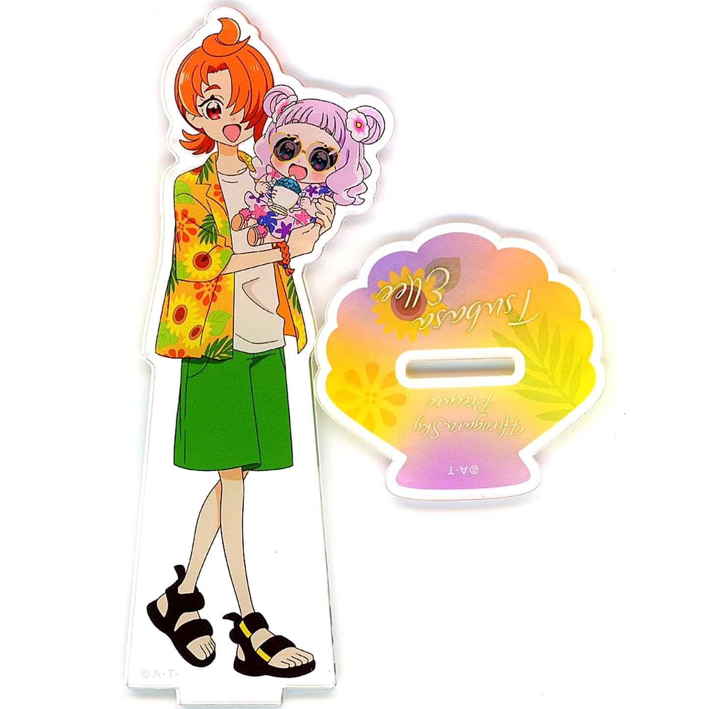 Tsubasa Yuunagi and Princess El Hirogaru Sky! Precure Acrylic Stand Seaside Vacation Pretty Store Limited [USED]