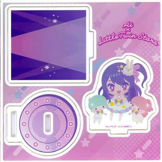 Ai Hoshino & Little Twin Stars Acrylic Stand Plate Oshi No Ko X Sanrio Characters POP UP SHOP [USED]