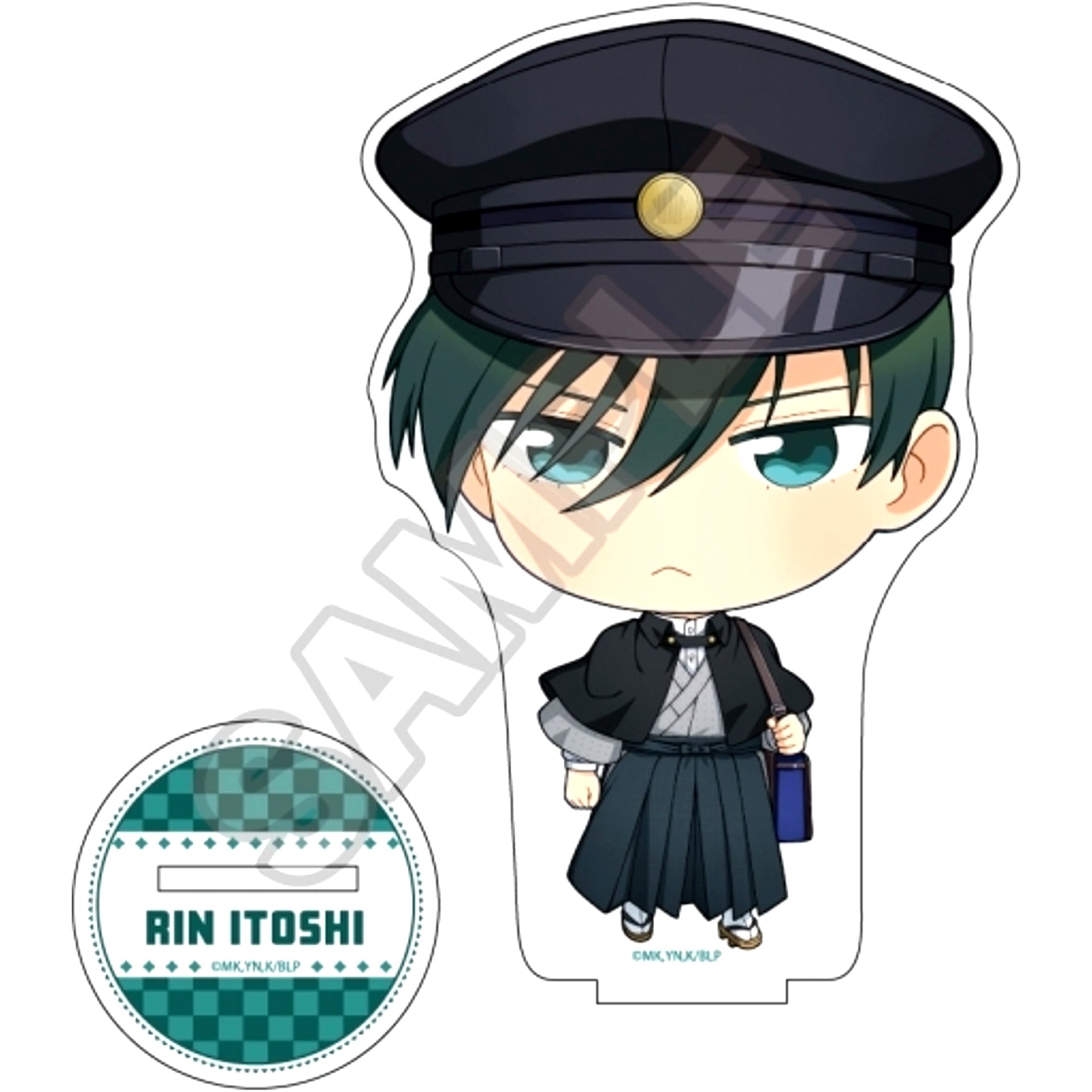 Rin Itoshi Puyokore Retro Modern Acrylic Stand Blue Lock [USED]