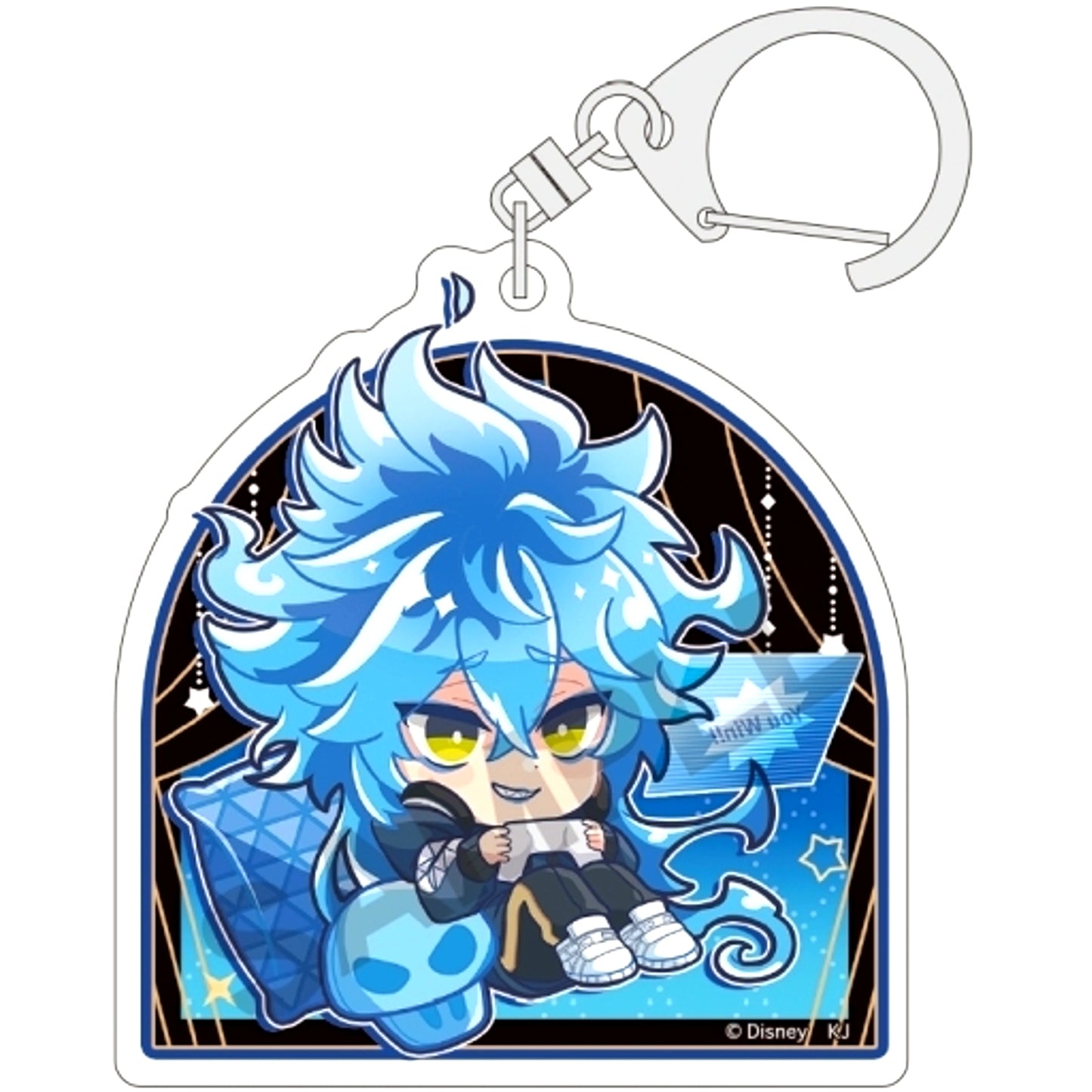 Idia Shroud Disney Twisted-Wonderland Trading Acrylic Keychain Vol.2 Cushion [USED]