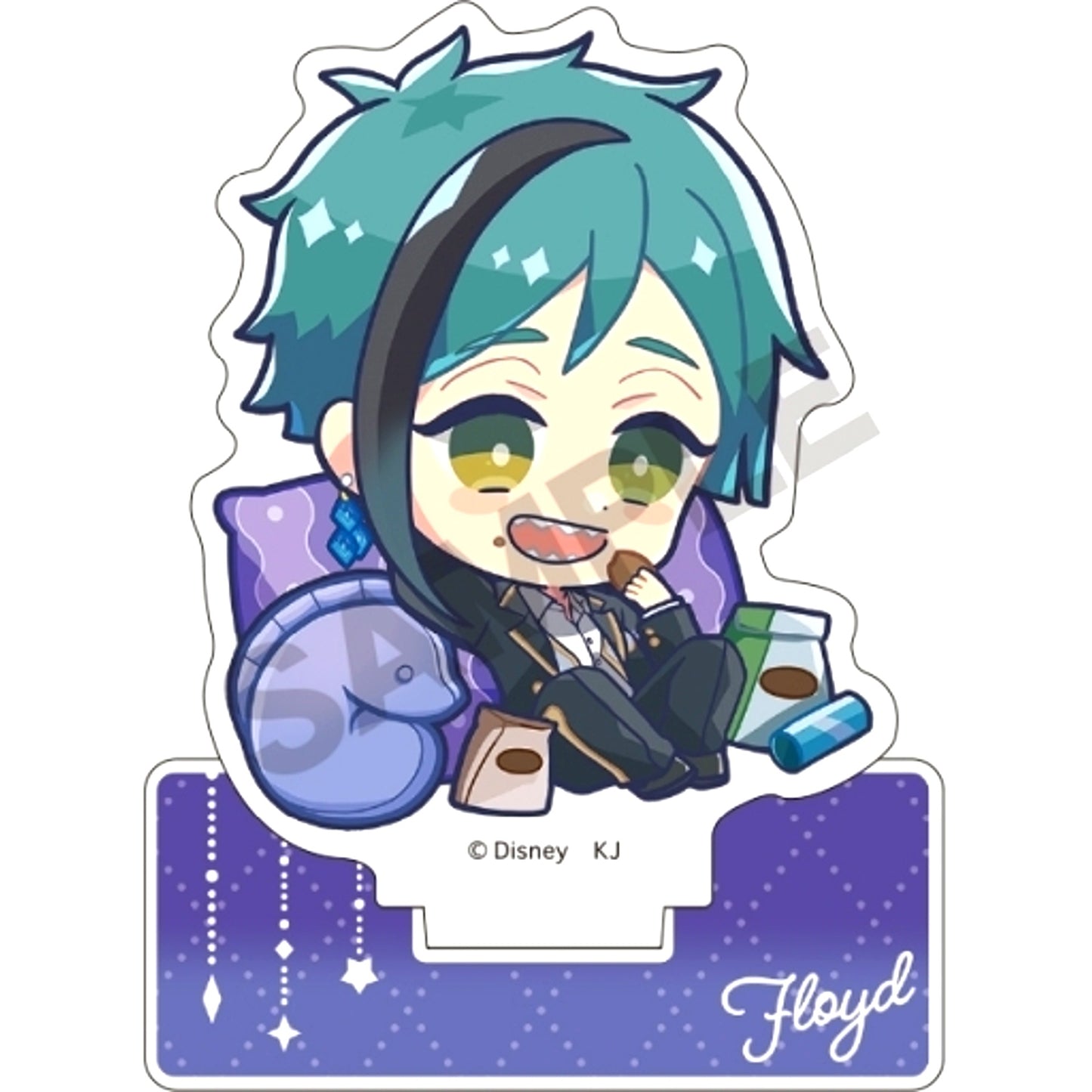 Floyd Leech Cushion Acrylic Stand Disney Twisted-Wonderland [USED]