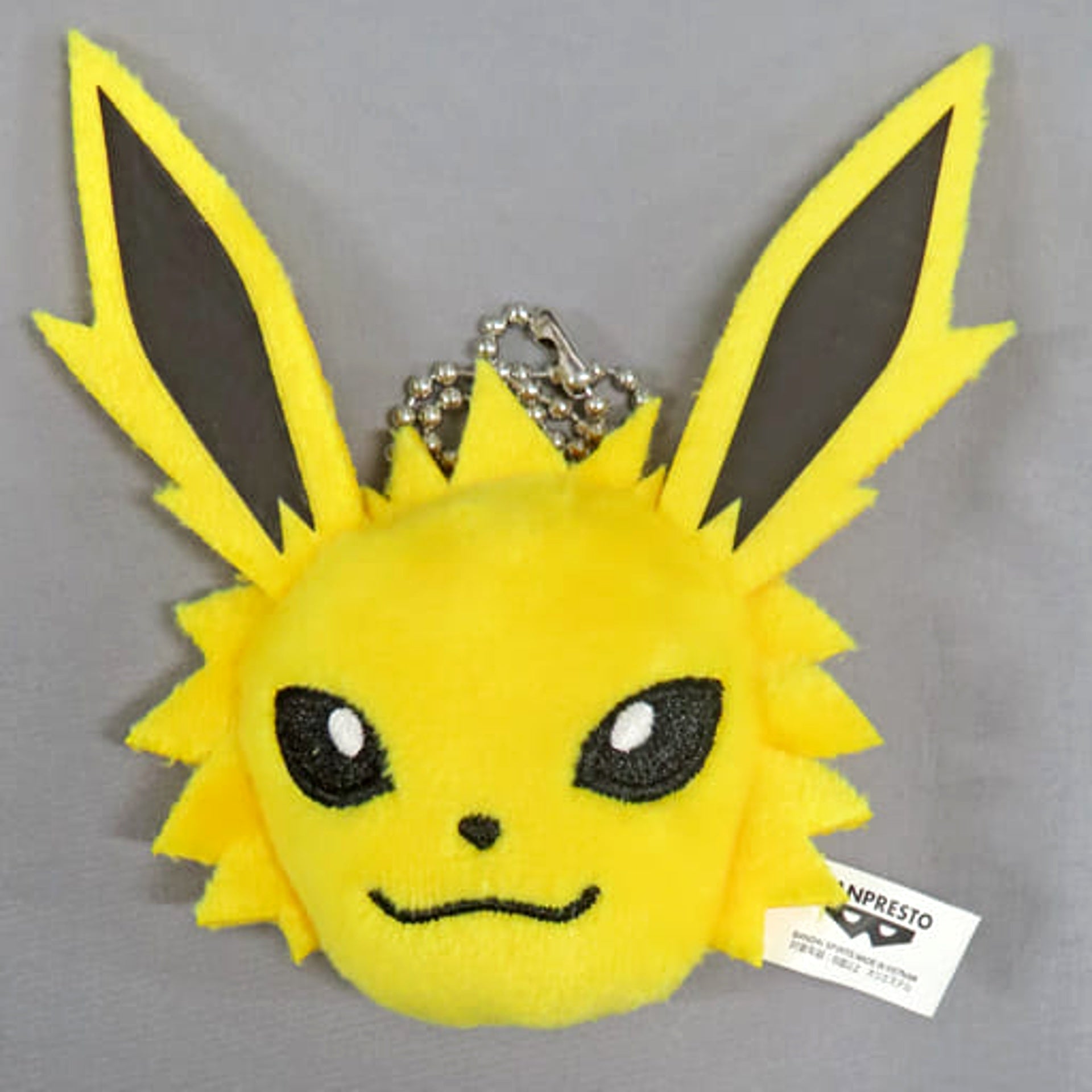 Pokemon Jolteon Eevee Friends Vol.1 Face Plush Toy with Ball Chain Plush [USED]
