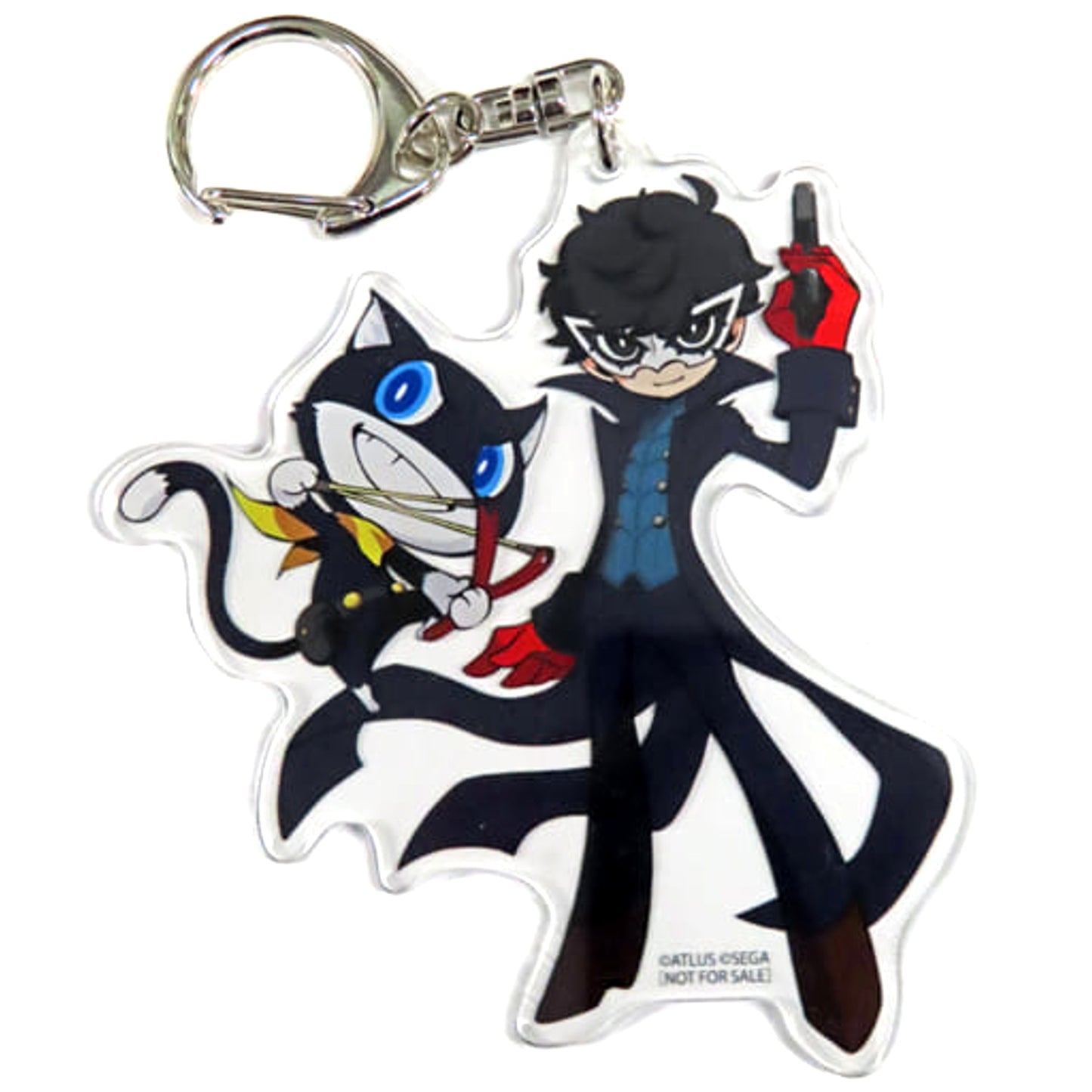 Persona 5 Tactica Joker Mona Acrylic Keychain animate Limited Bonus for Purchasing PS5/PS4/Switch Game Keychains [USED]