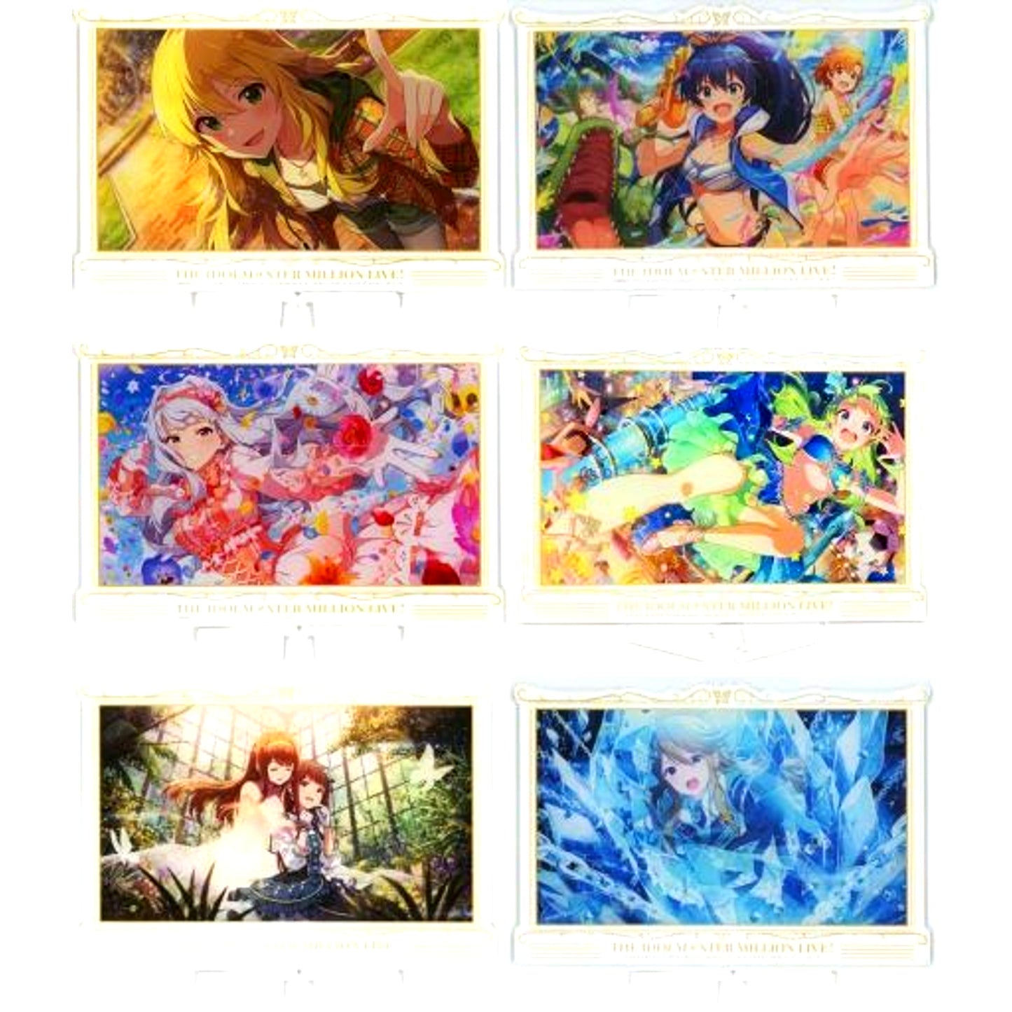 Set of 6 The Idolmaster Million Live! Acrylic Board Vol. 1 [USED]
