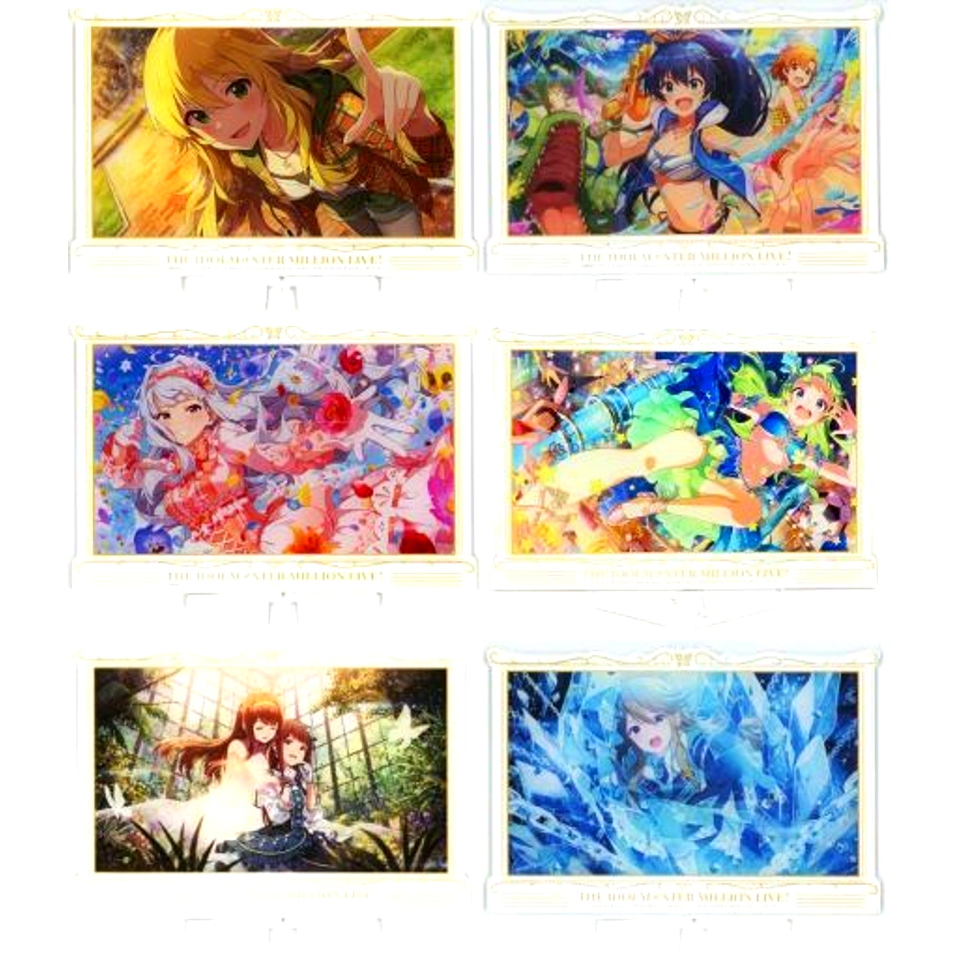 Set of 6 The Idolmaster Million Live! Acrylic Board Vol. 1 [USED]
