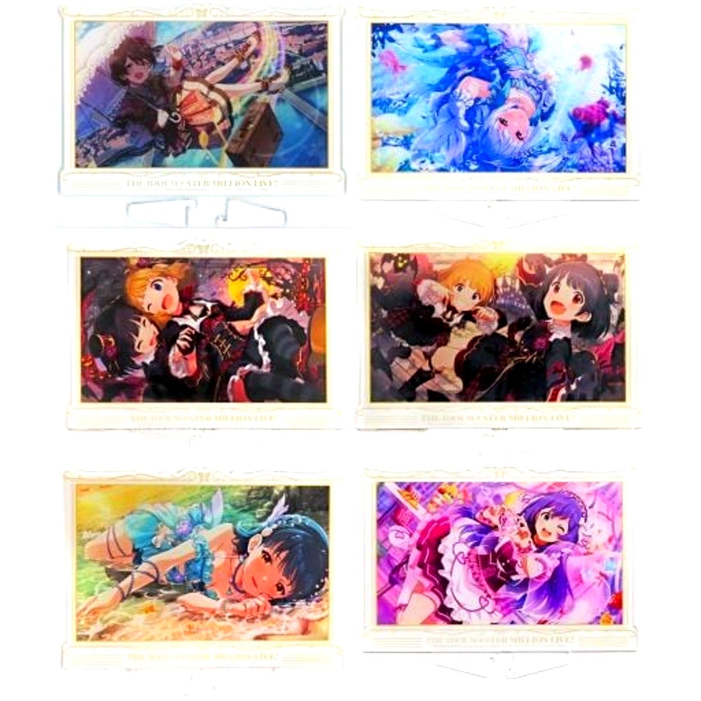 Set of 6 The Idolmaster Million Live! Acrylic Board vol.2 [USED]