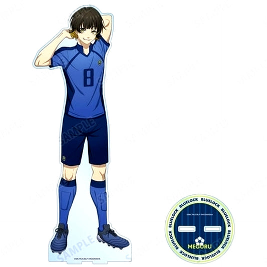 Meguru Bachira Pre-Match Prep Ver. Illustration Extra Large Acrylic Stand Blue Lock [USED]