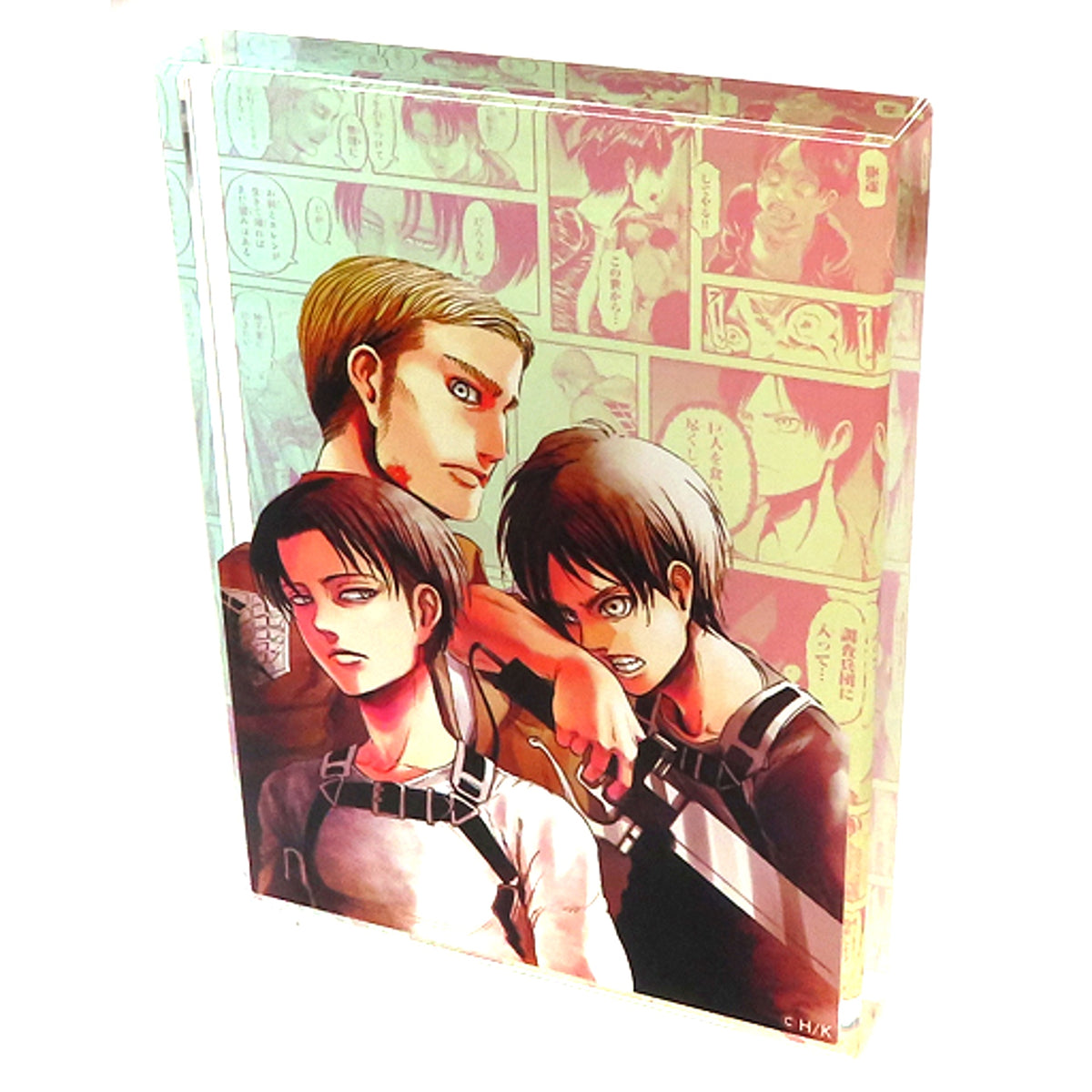 Eren & Erwin & Levi Attack on Titan Memory Collection Resolve and Belief Acrylic Block [USED]