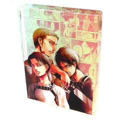 Eren & Erwin & Levi Attack on Titan Memory Collection Resolve and Belief Acrylic Block [USED]