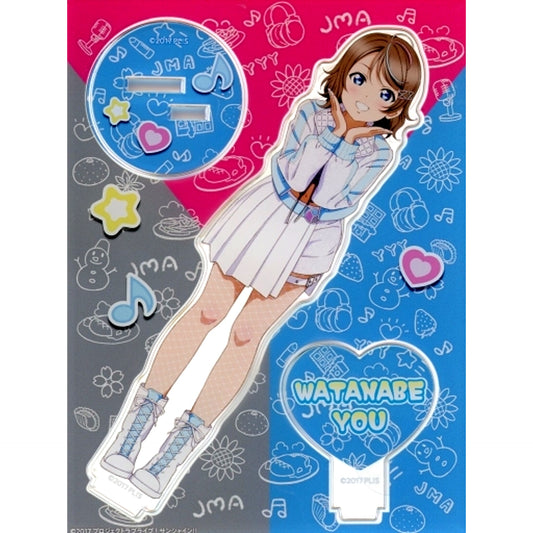 You Watanabe Acrylic Stand Love Live Sunshine Aqours Uranohoshi Girls High School RADIO JMA Branch Broadcast Station Babusotsu Grand Gathering [USED]