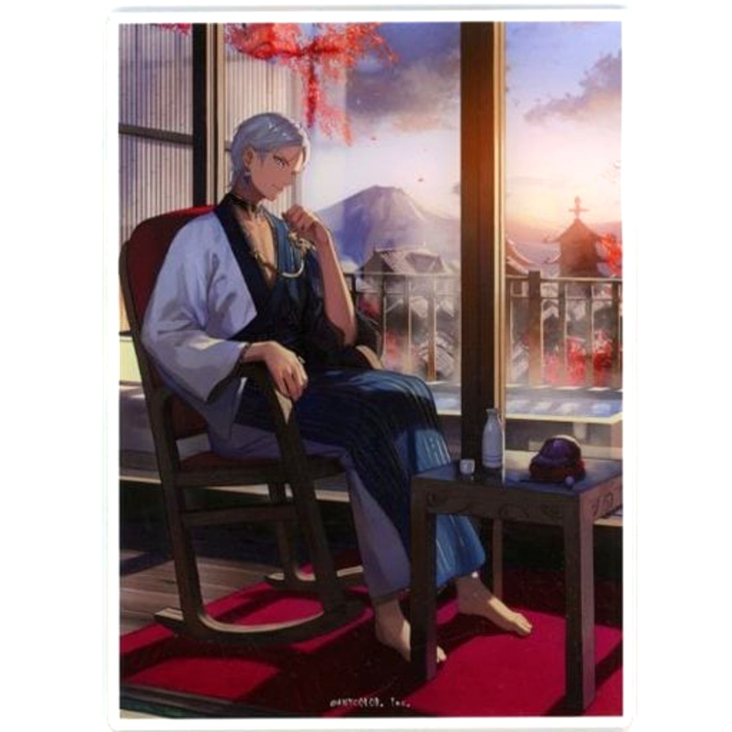 Ibrahim Zonotaida Illustration Acrylic Panel Virtual YouTuber Nijisanji Ibrahim x Curtain Damashii Lottery Present Campaign Winning Prize [USED]