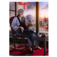 Ibrahim Zonotaida Illustration Acrylic Panel Virtual YouTuber Nijisanji Ibrahim x Curtain Damashii Lottery Present Campaign Winning Prize [USED]