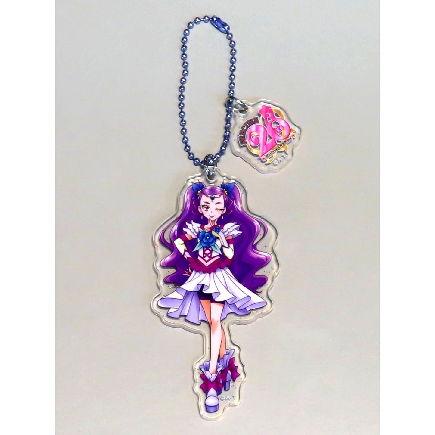 Milky Rose PreCure Series 11 20th Anniversary Glitter Acrylic Keychain Pretty Store [USED]