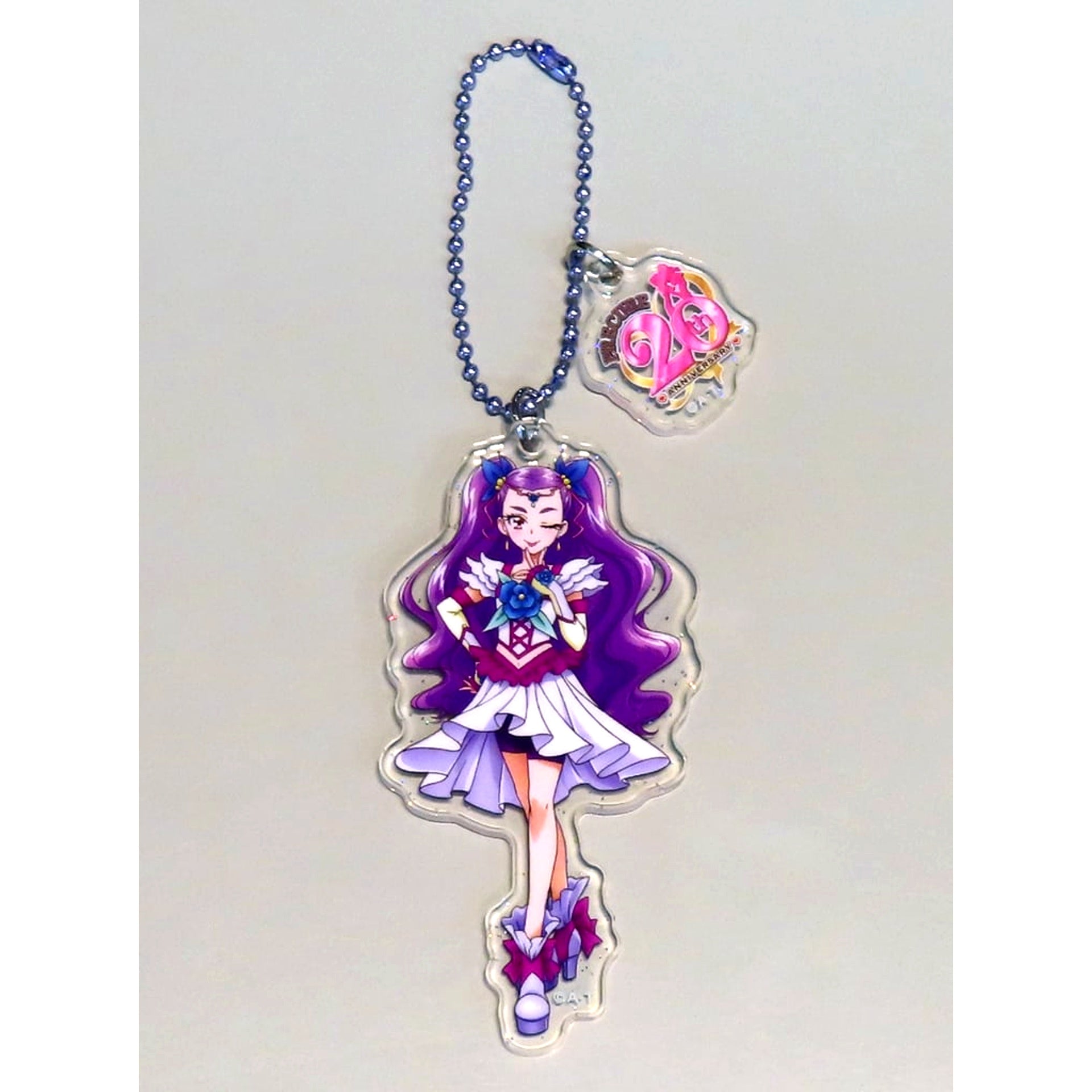 Milky Rose PreCure Series 11 20th Anniversary Glitter Acrylic Keychain Pretty Store [USED]