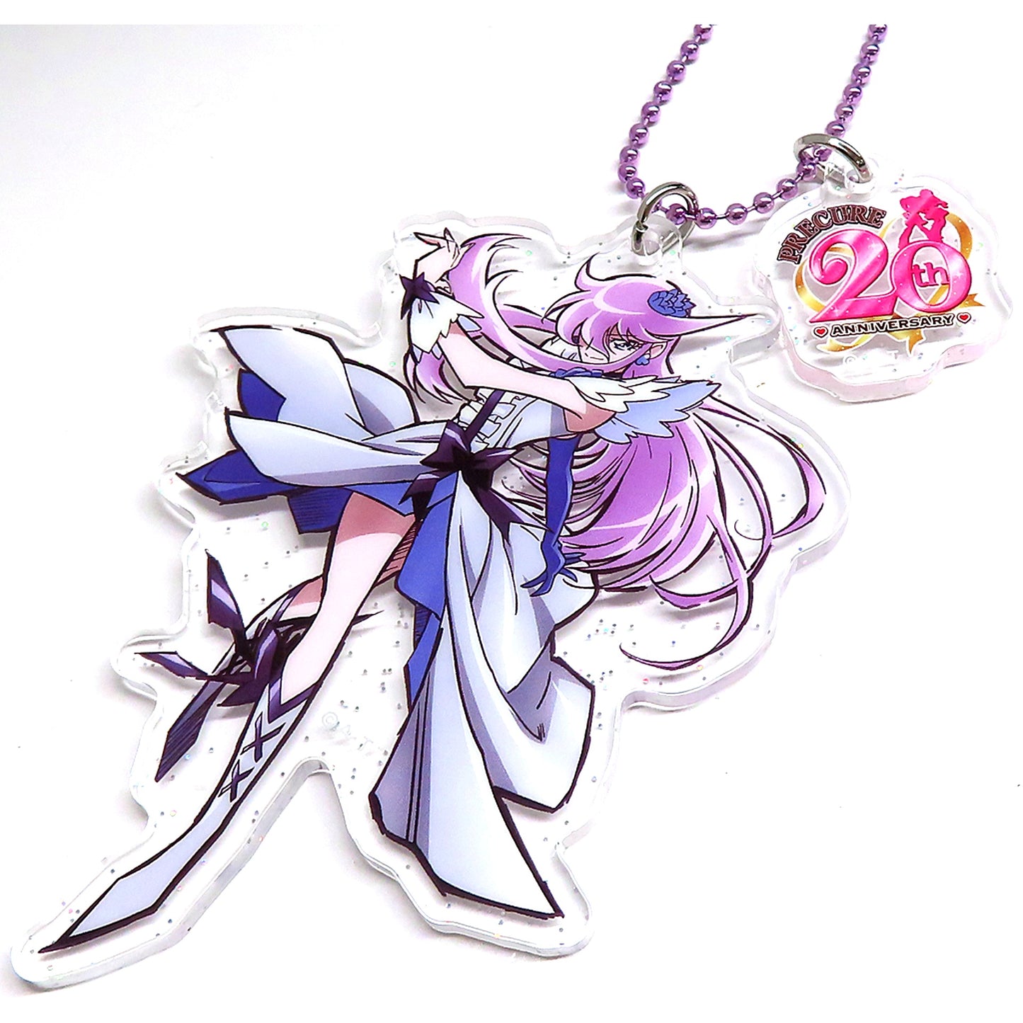 Cure Moonlight 19. Precure Series 20th Anniversary Glitter Acrylic Keychain Pretty Store Limited [USED]