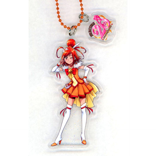 Cure Sunny 25. Precure Series 20th Anniversary Glitter Acrylic Keychain Pretty Store Limited [USED]