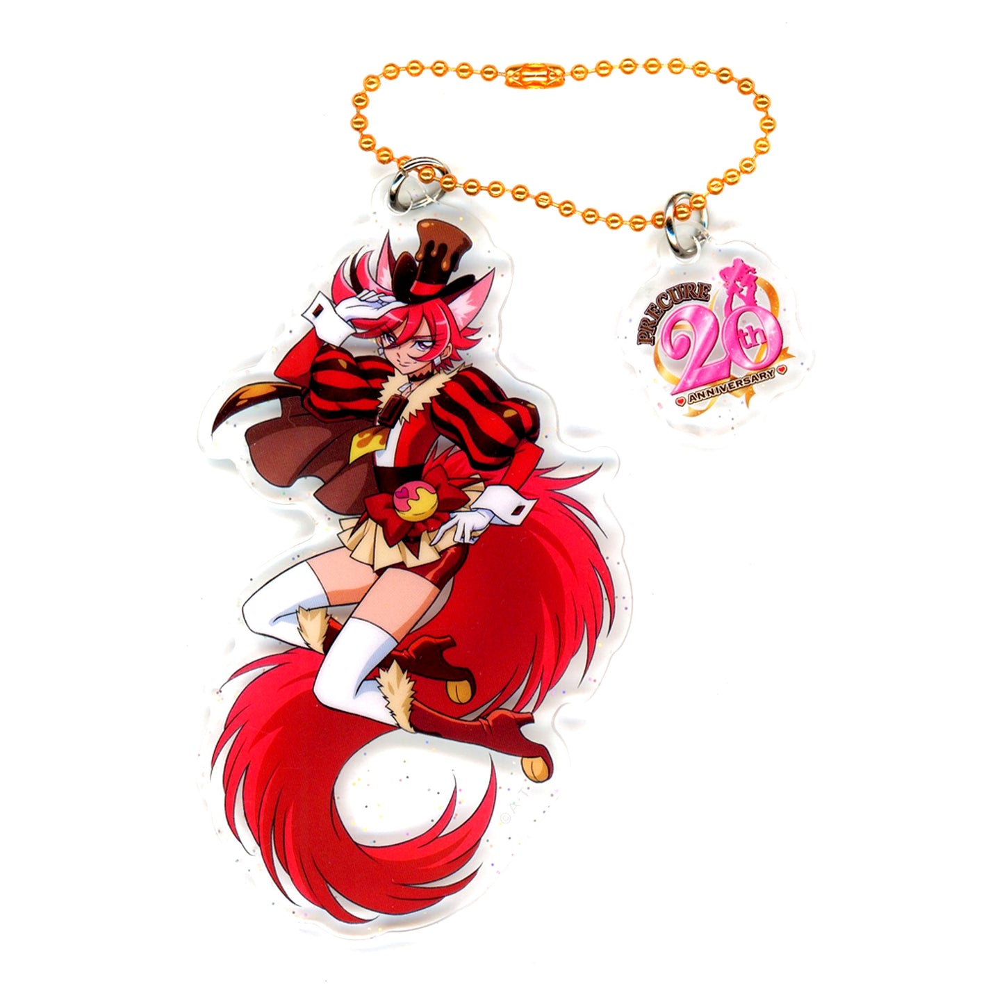 49. Cure Chocolat 20th Anniversary Glitter Acrylic Keychain Pretty Cure Series Pretty Store Ltd [USED]