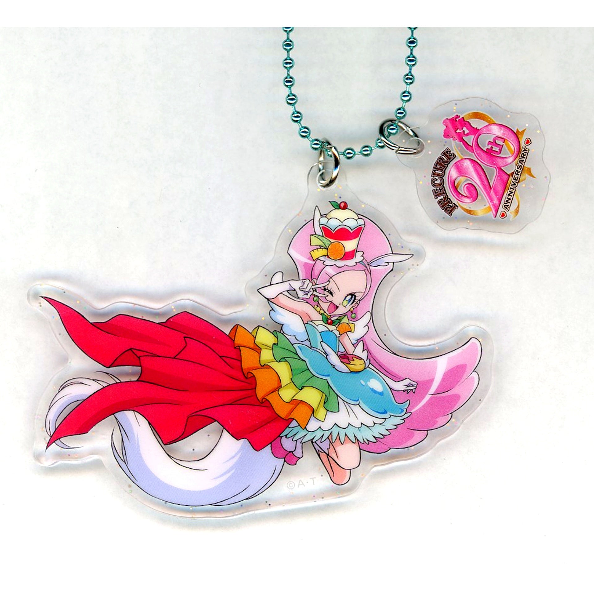 Cure Parfait 50. Precure Series 20th Anniversary Glitter Acrylic Keychain Pretty Store Limited [USED]