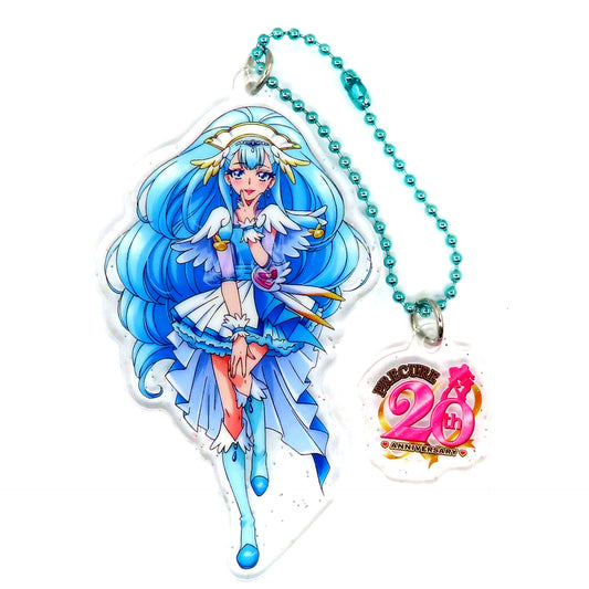 52. Cure Ange 20th Anniversary Glitter Acrylic Keychain Pretty Cure Series Pretty Store Ltd [USED]